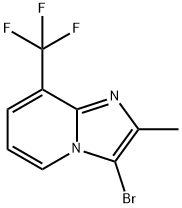 3-bromo-2-methyl-8-(trifluoromethyl)imidazo[1,2-a]pyridine Structure