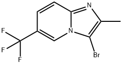 3-bromo-2-methyl-6-(trifluoromethyl)imidazo[1,2-a]pyridine Structure