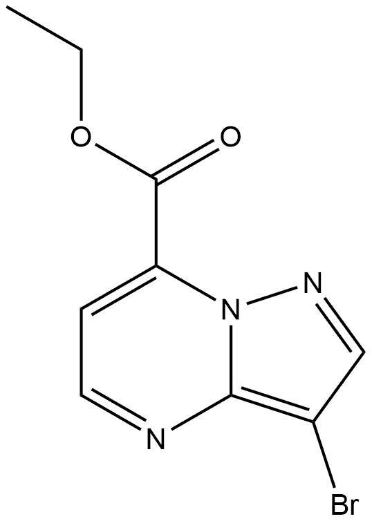 ethyl 3-bromopyrazolo[1,5-a]pyrimidine-7-carboxylate Structure