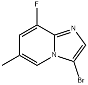 3-bromo-8-fluoro-6-methylimidazo[1,2-a]pyridine Structure