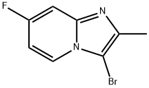 3-bromo-7-fluoro-2-methylimidazo[1,2-a]pyridine 구조식 이미지