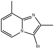 Imidazo[1,2-a]pyridine, 3-bromo-2,8-dimethyl- Structure