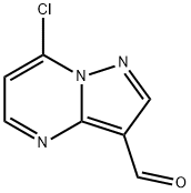 7-chloropyrazolo[1,5-a]pyrimidine-3-carbaldehyde Structure