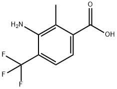 3-Amino-2-methyl-4-(trifluoromethyl)benzoic acid Structure