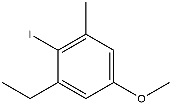 1-Ethyl-2-iodo-5-methoxy-3-methylbenzene Structure