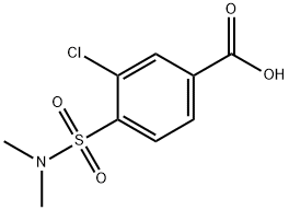 3-Chloro-4-(dimethylsulfamoyl)benzoic acid Structure