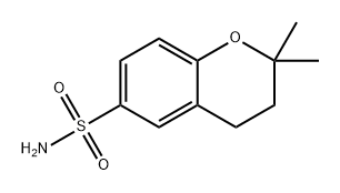 2H-1-Benzopyran-6-sulfonamide, 3,4-dihydro-2,2-dimethyl- Structure