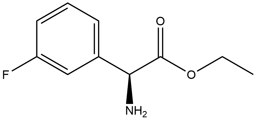 S-3-FluoroPhenylglycine ethyl ester 구조식 이미지