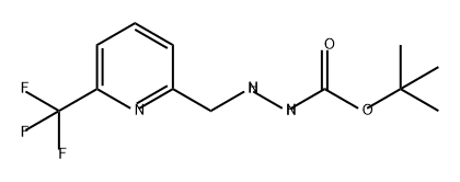 Hydrazinecarboxylic acid, 2-[[6-(trifluoromethyl)-2-pyridinyl]methyl]-, 1,1-dimethylethyl ester Structure