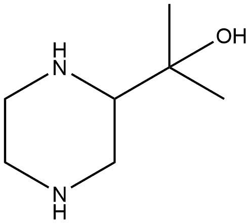 α,α-Dimethyl-2-piperazinemethanol 구조식 이미지