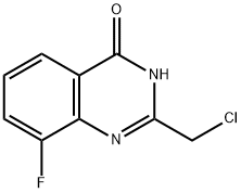 2-(chloromethyl)-8-fluoro-3,4-dihydroquinazolin-4-one 구조식 이미지