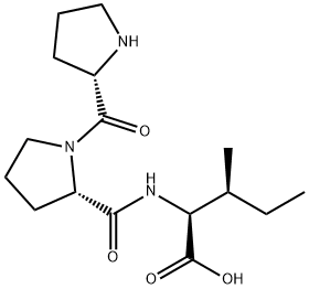 (2S,3S)-3-Methyl-2-((S)-1-((S)-pyrrolidine-2-carbonyl)pyrrolidine-2-carboxamido)pentanoic acid Structure