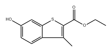ethyl 6-hydroxy-3-methylbenzo[b]thiophene-2-carboxylate 구조식 이미지