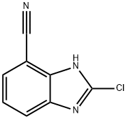 1H-Benzimidazole-7-carbonitrile, 2-chloro- Structure