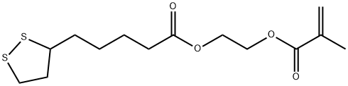 1,2-Dithiolane-3-pentanoic acid, 2-[(2-methyl-1-oxo-2-propen-1-yl)oxy]ethyl ester Structure