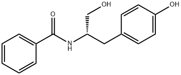 Benzamide, N-[2-hydroxy-1-[(4-hydroxyphenyl)methyl]ethyl]-, (S)- (9CI) 구조식 이미지