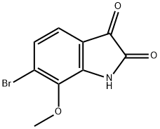 1H-Indole-2,3-dione, 6-bromo-7-methoxy- Structure