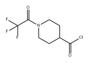 4-Piperidinecarbonyl chloride, 1-(2,2,2-trifluoroacetyl)- 구조식 이미지