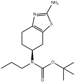 tert-butyl (S)-(2-amino-4,5,6,7-tetrahydrobenzo[d]thiazol-6-yl)(propyl)carbamate Structure