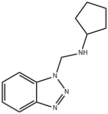 1H-Benzotriazole-1-methanamine, N-cyclopentyl- 구조식 이미지