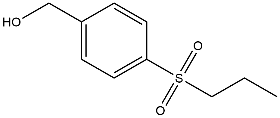 4-(Propylsulfonyl)benzenemethanol Structure