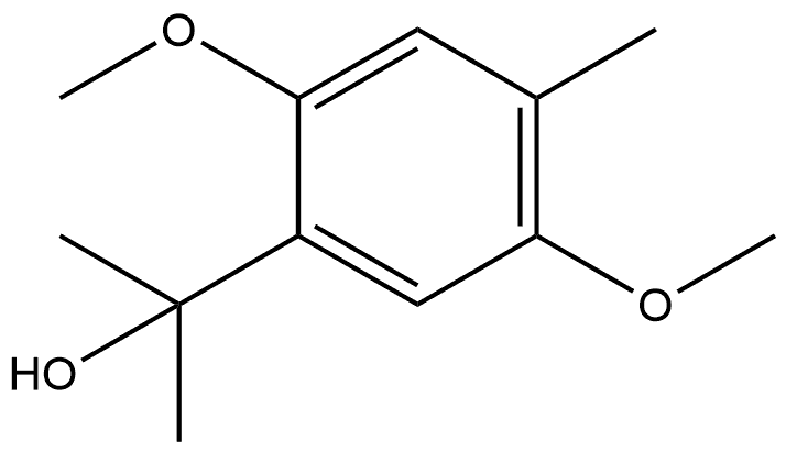 2,5-Dimethoxy-α,α,4-trimethylbenzenemethanol Structure