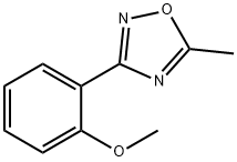 3-(2-Methoxyphenyl)-5-methyl-1,2,4-oxadiazole 구조식 이미지