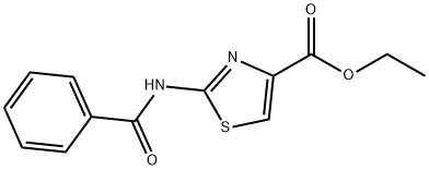 4-Thiazolecarboxylic acid, 2-(benzoylamino)-, ethyl ester Structure