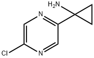 Cyclopropanamine, 1-(5-chloro-2-pyrazinyl)- Structure