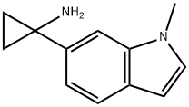 1-(1-methylindol-6-yl)cyclopropan-1-amine Structure