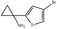 Cyclopropanamine, 1-(4-bromo-2-thienyl)- Structure