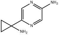 5-(1-Aminocyclopropyl)-2-pyrazinamine Structure