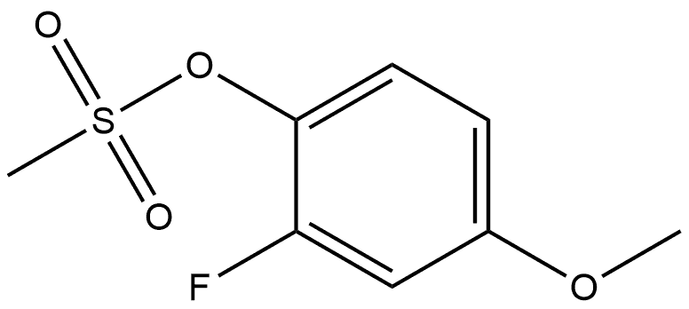 Phenol, 2-fluoro-4-methoxy-, 1-methanesulfonate Structure