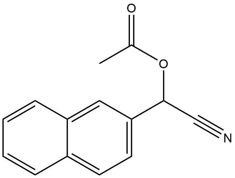 2-Naphthaleneacetonitrile, α-(acetyloxy)- 구조식 이미지