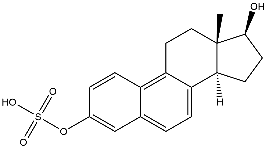 Estra-1,3,5,7,9-pentaene-3,17-diol, 3-(hydrogen sulfate), (17β)- Structure