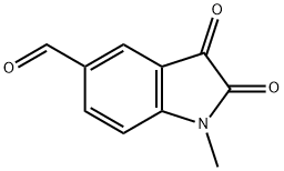 1H-Indole-5-carboxaldehyde, 2,3-dihydro-1-methyl-2,3-dioxo- Structure