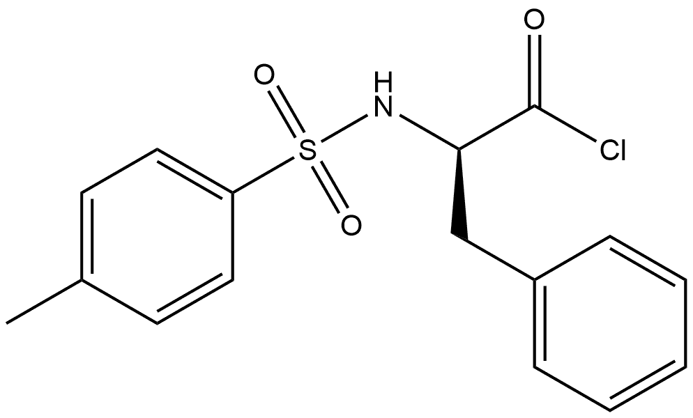 Benzenepropanoyl chloride, α-[[(4-methylphenyl)sulfonyl]amino]-, (αR)- Structure