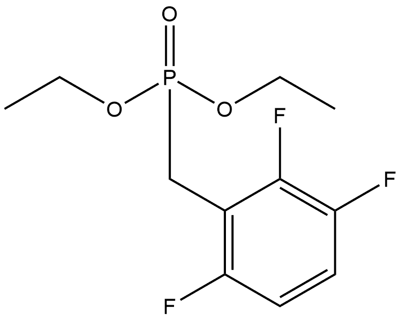 Diethyl P-[(2,3,6-trifluorophenyl)methyl]phosphonate Structure