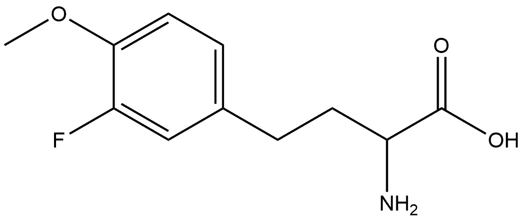 2-amino-4-(3-fluoro-4-methoxyphenyl)butanoic acid Structure