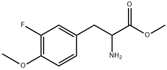 methyl 2-amino-3-(3-fluoro-4-methoxyphenyl)propanoate 구조식 이미지