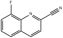 2-Quinolinecarbonitrile, 8-fluoro- Structure