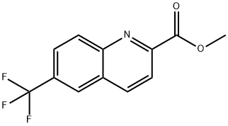 2-Quinolinecarboxylic acid, 6-(trifluoromethyl)-, methyl ester Structure