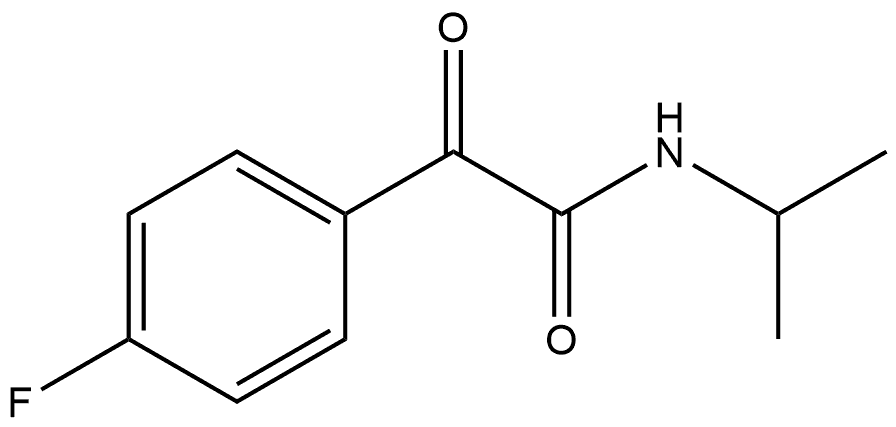 4-Fluoro-N-(1-methylethyl)-α-oxobenzeneacetamide Structure