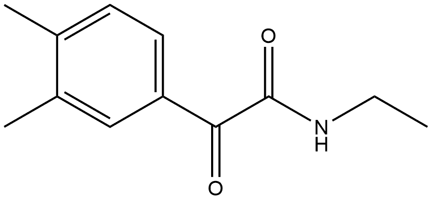 N-Ethyl-3,4-dimethyl-α-oxobenzeneacetamide Structure