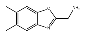 2-Benzoxazolemethanamine, 5,6-dimethyl- 구조식 이미지