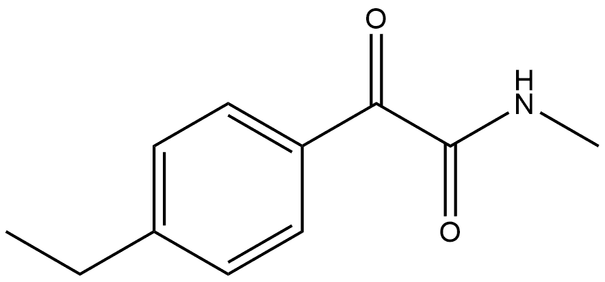 4-Ethyl-N-methyl-α-oxobenzeneacetamide Structure