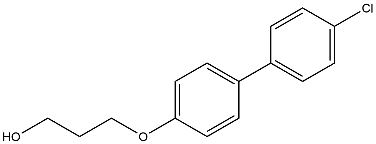 3-[(4'-Chloro[1,1'-biphenyl]-4-yl)oxy]-1-propanol Structure