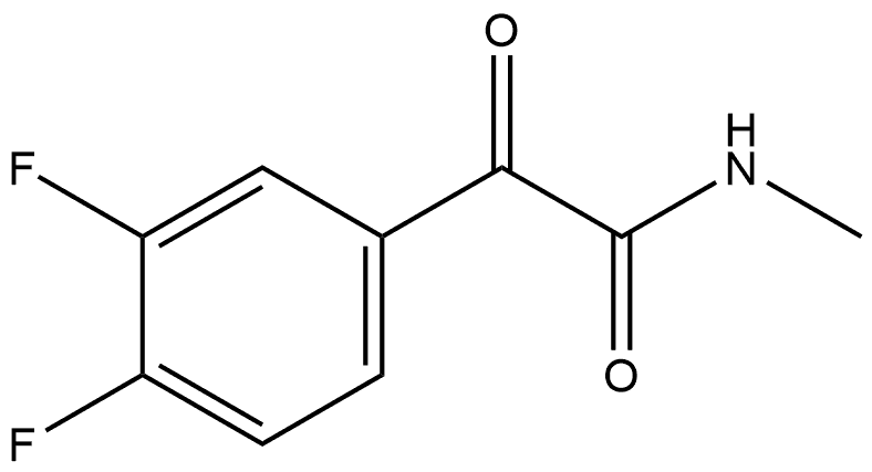 3,4-Difluoro-N-methyl-α-oxobenzeneacetamide Structure