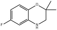 2H-1,4-Benzoxazine, 6-fluoro-3,4-dihydro-2,2-dimethyl- Structure