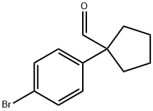 Cyclopentanecarboxaldehyde, 1-(4-bromophenyl)- 구조식 이미지